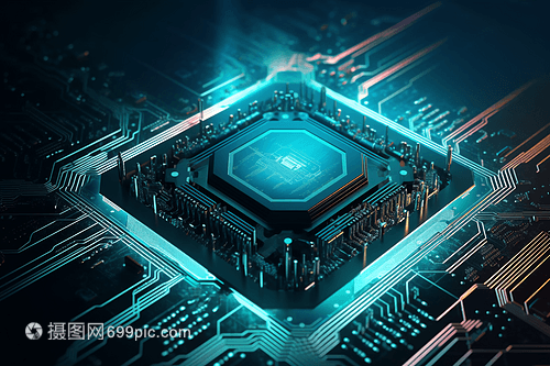 未来派集成电路电路板3D概念图 探索下一代集成电路设计的视觉革命